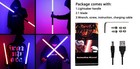 Full Metal Rgb Darth Vader Inspired Star Wars Lightsaber Dueling Sound 16 Colors