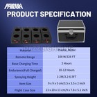 Paidun 8pcs Sparkler Base Mini Cold Spark Machine With Case Remote Stage Effect