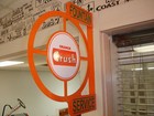 Orange Crush  Nostalgic Vintage Era  Wall Flange Advertising Sign