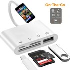 4 In 1 To Usb Camera Sd Tf Memory Card Reader Adapter For Iphone 13 12 Ipad Ios