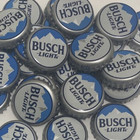 150 Busch Light Beer Bottle Caps Twist Off No Dents Crafts