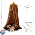 Crib Bed Canopy For Kids Girls  Round Dome Netting Mosquito Net Canopy Bed Cu