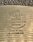 Zildjian 20  A Zildjian Crash ride Cymbal