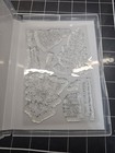 Stampin  Up  Frosted Forest Stamp Set   Dies   Masks Trees Bird Thinking Of You