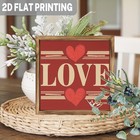 Classic Loving Wood Framed Sign Valentine s Day Wall Art Decor Plaque For Home