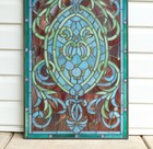 20  X 33 75  Tiffany Style Stained Glass Hanging Art Jeweled Window Panel
