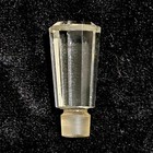 Vintage Cut Crystal Decagon Perfume Bottle Topper  Boudoir  Vanity  Art Deco