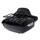 13 7   King Trunk Backrest Chrome Mount Rack Fit For Harley Touring Glide 14-up