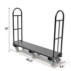 Narrow Aisle U-boat Platform Cart  Thick Steel Deck Durable Wheels 2000 Lb
