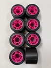 Sure Grip Cyclone Speed Roller Skate Wheels 62mm Black With Pink Core 95a