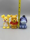 Disney Winnie The Pooh Eeyore   Rabbit Bath Toys Figures Lot Of 3