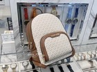 Michael Kors Jaycee Medium Backpack Women Bag Zip Pocket Mk Signature Logo
