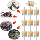 10pcs 1 4 Inch Clear Motorcycle Small Engine Inline Gas Fuel Filter For Atv Utv