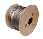 7 X 19 Galvanized Aircraft Cable Wire Rope 3 8  200 Ft With Cable Clamps Clips
