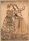 Persian Painting King   Queen  Persian Miniature Painting  6 5x9 Inches