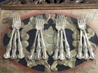 12 Vintage Grape Salad Forks 1847 Rogers Bros 6  Flatware Silverplate