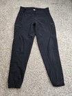 Shredly Mtb Cycling Jogger Pants Womens 12 Black Stretch Zip Ankles Pockets