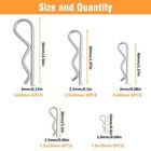 30 Pcs Cotter Pins hardware Pins Assortment Kit hitch Pin Clip R 30pcs-5 Size 