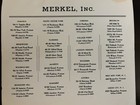 Vintage 1942 Butcher Shop Grocery Store Merkel   s Brooklyn Ny Calendar Smoked Ham