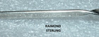 Vintage Raimond Sterling Silver Sugar Tongs Twisted   Maple Leaf