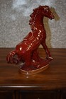 14  Vintage Oxblood Chinese Jingdezhen Porcelain Horse