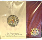 The Coat Of Arms Of His Majesty King Charles Iii 2025 Uk   5 B u Colorized Lmt Ed