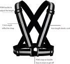 2 Pack Safety Vest Adjustable Reflective Belt Stripe Night Running Jogging Bike