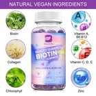 Hair Gummy Vitamins  1 2 4 Pack  Faster  Stronger  Healthier Hair Growth Non Gmo