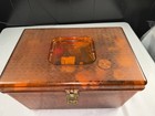 Vtg wilson Wil-hold Sewing Box Filled With Various Notions Zippers Thread Ect  