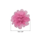 10pcs 2 8  Chiffon Flowers Fabric Flower Sewing Fabric Appliques Pink