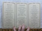 1937 Hamburg America Cruise Ship Line Menu Vintage