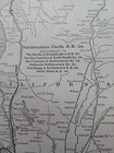 1910 Train Route Map Northwestern Pacific Railroad Sherwood Eureka  California 