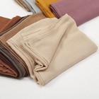 Muslim Crinkle Hijab Scarf Solid Cotton Head Scarves Turban Shawls Wraps 222