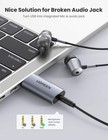 Ugreen Usb To Audio Jack Usb External Sound Card 3 5mm Audio Adapter 2 In 1 Usb