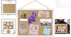 Elegant 15 7 X 12 Inch Cork Board With White Frame - Perfect For Home Or Office