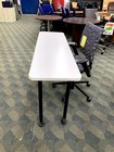 Training Tables 18x60 White Laminate Tops 