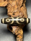 Magic Energy Tibetan Old Agate Old Method Weathering Buddha Cap 3 Eyed Dzi Bead