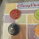 2019 Disney Parks Character Icons Disneyland 6 Pin Set Mickey Mouse Stitch Pooh