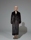 Ladies Vintage Natural Black Ranch Mink Coat Full Length Joseph Palanker
