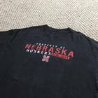 Nebraska Cornhuskers Shirt Mens Xl Black Ncaa Football Huskers Athletic Dept Tee