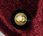 Original   Authentic Resin   Metal Bold Cc Chanel 17 18mm Replacement Button 