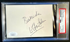          Vintage Elton John Signed Autographed 5x6 Album Page Slabbed Psa   Jsa Coa