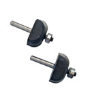 2pcs Porter Cable 1 2 Bearing 1 4 Shank 5 8  Edge Forming Cove Router Bit 85207