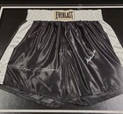 Rare Muhammad Ali And Floyd Patterson Signed Framed Boxing Trunks Shorts Psa