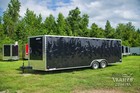 New 2026 8 5x24 8 5 X 24 V- Nose Enclosed Car Hauler Cargo Trailer 10k   Ramp