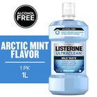 Listerine Ultraclean Zero Alcohol Tartar Control Mouthwash  Mint Taste  1 L