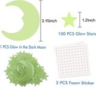 Glow In The Dark Star Stickers 100pcs Stars For Ceiling 3d Glowing Green 