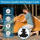 9  Inch Black Ball Bungee Bungie Cord Canopy Tarp Tie Downs Straps Heavy Duty Us