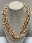 Vintage Hawaiian Niihau Shell Lei 40  2-strand Momi Pikake Necklace