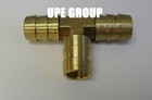  10 Pack  1 2  Hose Barb Tee Brass Pipe 3 Way T Fitting Gas Fuel Water Air